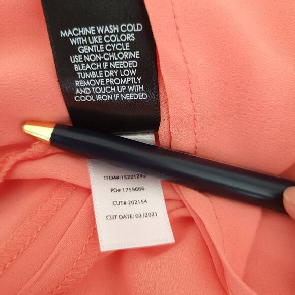 NEW Torrid Georgette Halter Tank Colorblock Coral Lightweight Sleeveless Women 3 - Picture 11 of 12